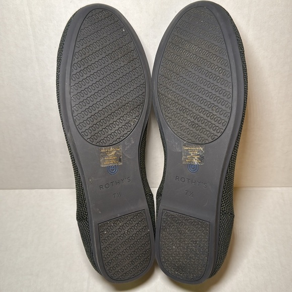 Rothy’s The Loafer Evergreen with Neon Stripe Slip On Round Toe Size 7.5 - Picture 9 of 14